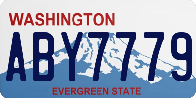 WA license plate ABY7779