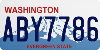 WA license plate ABY7786