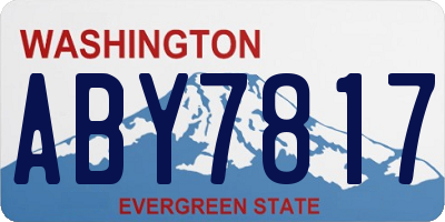 WA license plate ABY7817