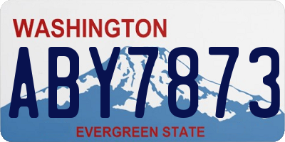 WA license plate ABY7873