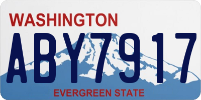 WA license plate ABY7917