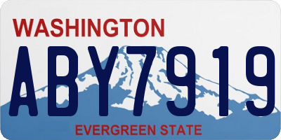 WA license plate ABY7919