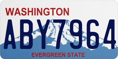 WA license plate ABY7964