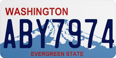 WA license plate ABY7974