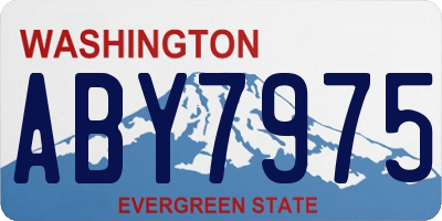 WA license plate ABY7975