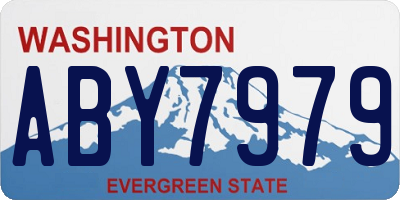 WA license plate ABY7979