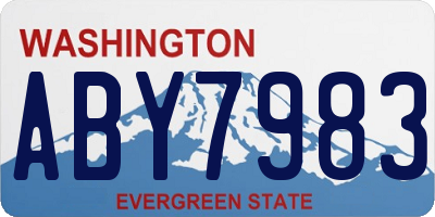 WA license plate ABY7983