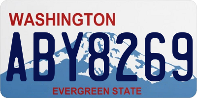 WA license plate ABY8269