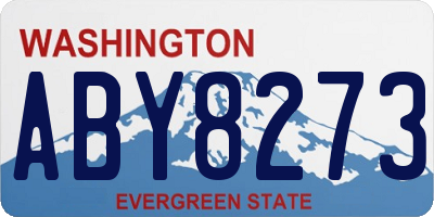 WA license plate ABY8273