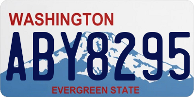 WA license plate ABY8295
