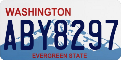 WA license plate ABY8297