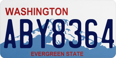 WA license plate ABY8364