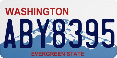 WA license plate ABY8395