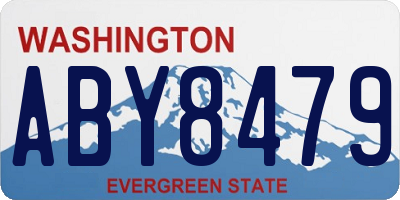 WA license plate ABY8479