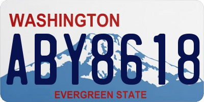 WA license plate ABY8618