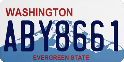 WA license plate ABY8661