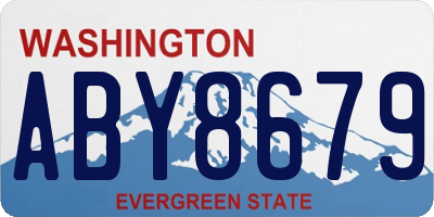 WA license plate ABY8679