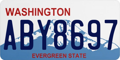 WA license plate ABY8697