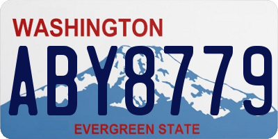 WA license plate ABY8779