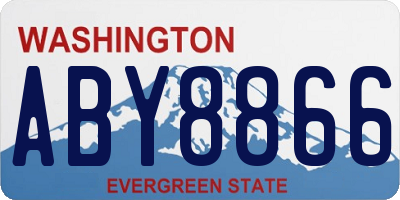 WA license plate ABY8866