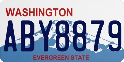 WA license plate ABY8879