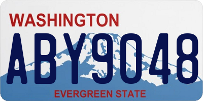 WA license plate ABY9048