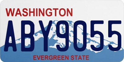 WA license plate ABY9055