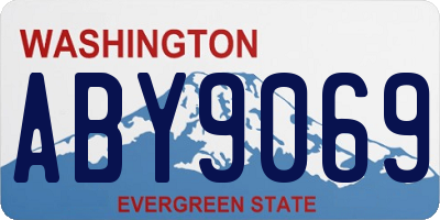 WA license plate ABY9069