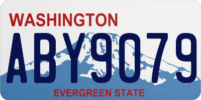 WA license plate ABY9079