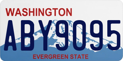WA license plate ABY9095