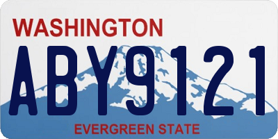WA license plate ABY9121