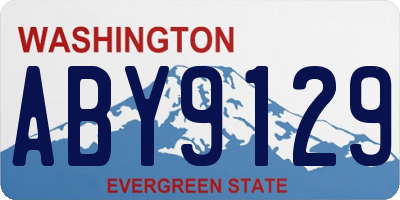 WA license plate ABY9129