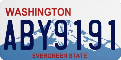 WA license plate ABY9191