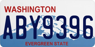 WA license plate ABY9396