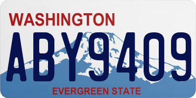 WA license plate ABY9409