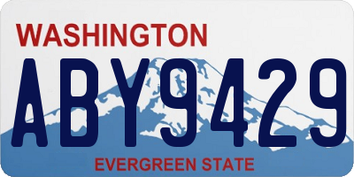 WA license plate ABY9429