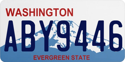 WA license plate ABY9446