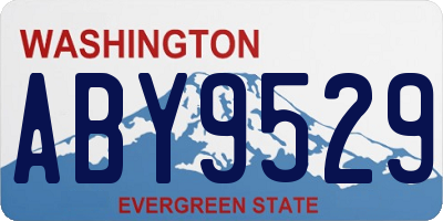 WA license plate ABY9529