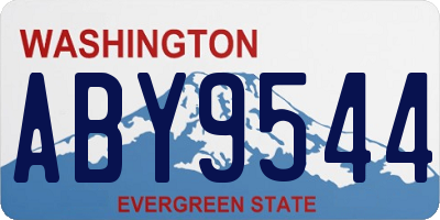 WA license plate ABY9544