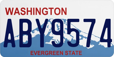 WA license plate ABY9574