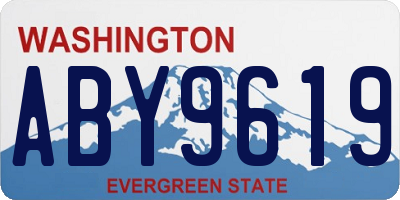 WA license plate ABY9619