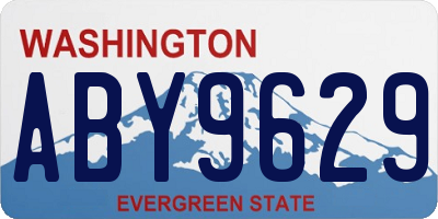 WA license plate ABY9629