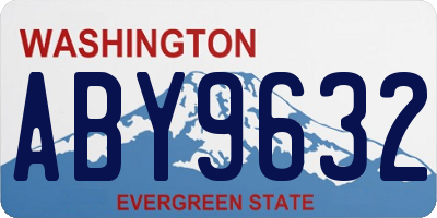 WA license plate ABY9632