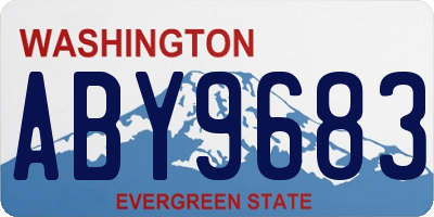 WA license plate ABY9683