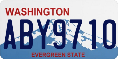 WA license plate ABY9710