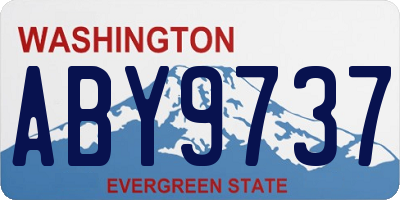 WA license plate ABY9737