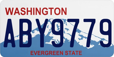 WA license plate ABY9779