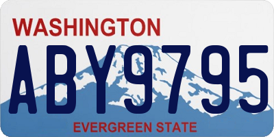 WA license plate ABY9795