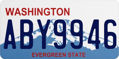 WA license plate ABY9946