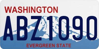 WA license plate ABZ1090